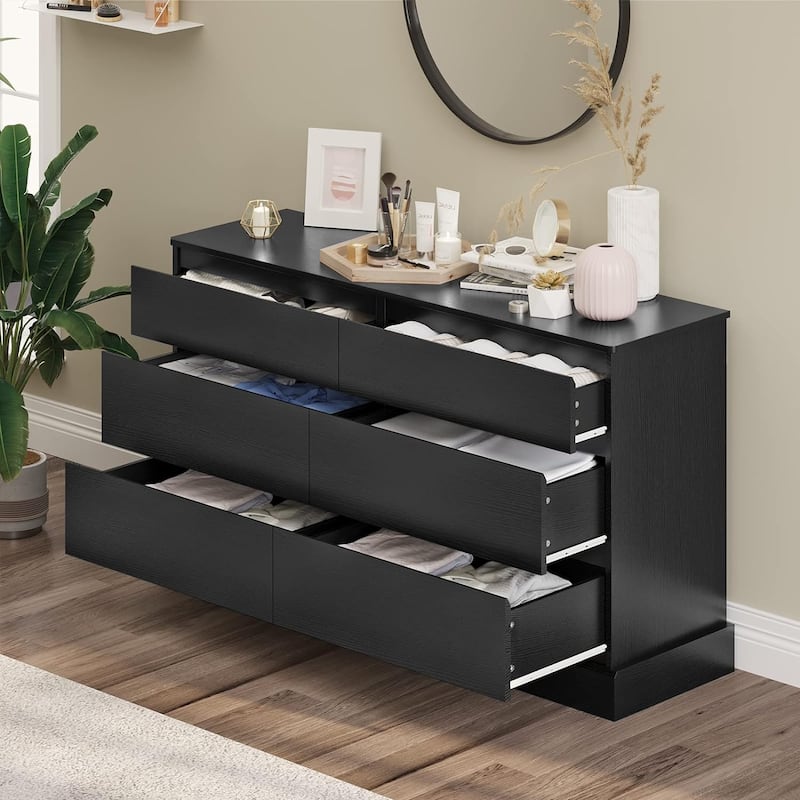 6 Drawer Dresser Chest of Drawers Storage Tower Clothes Organizer
