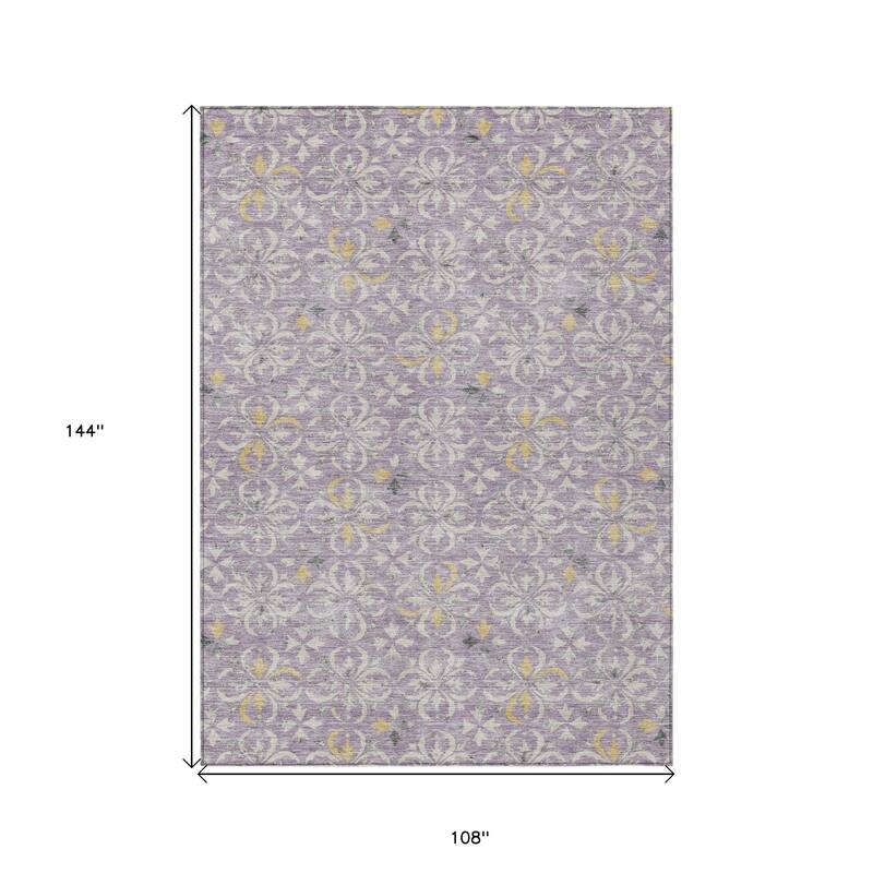 HomeRoots Floral Transitional Rectangle Outdoor Rug