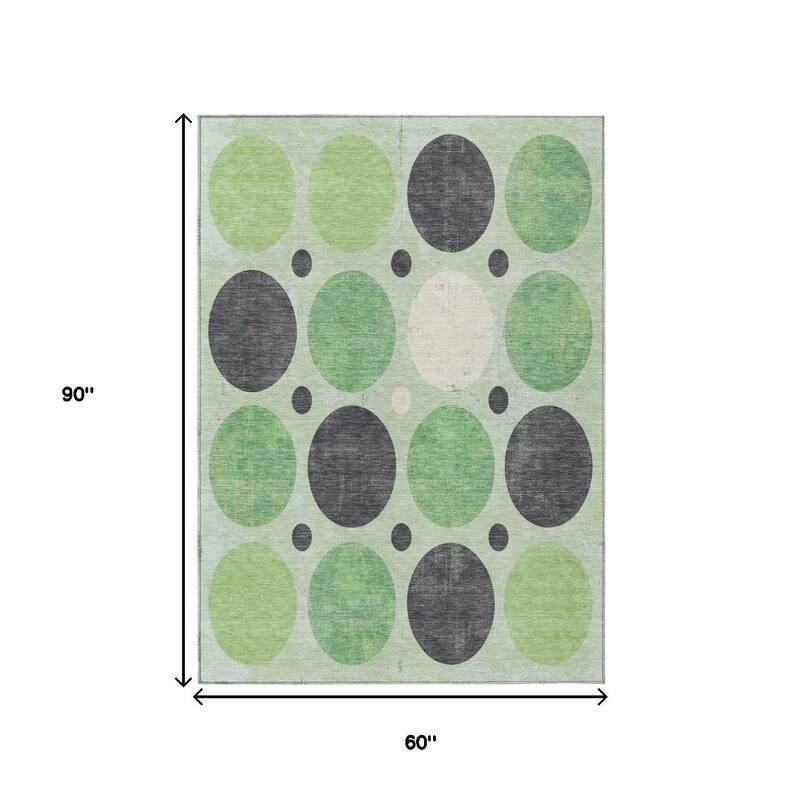 HomeRoots Geometric Transitional Rectangle Outdoor Rug