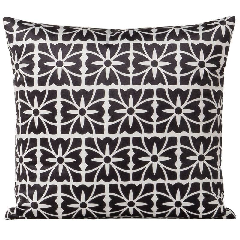 Blackbird Mosaic Printed Plush Throw Pillow