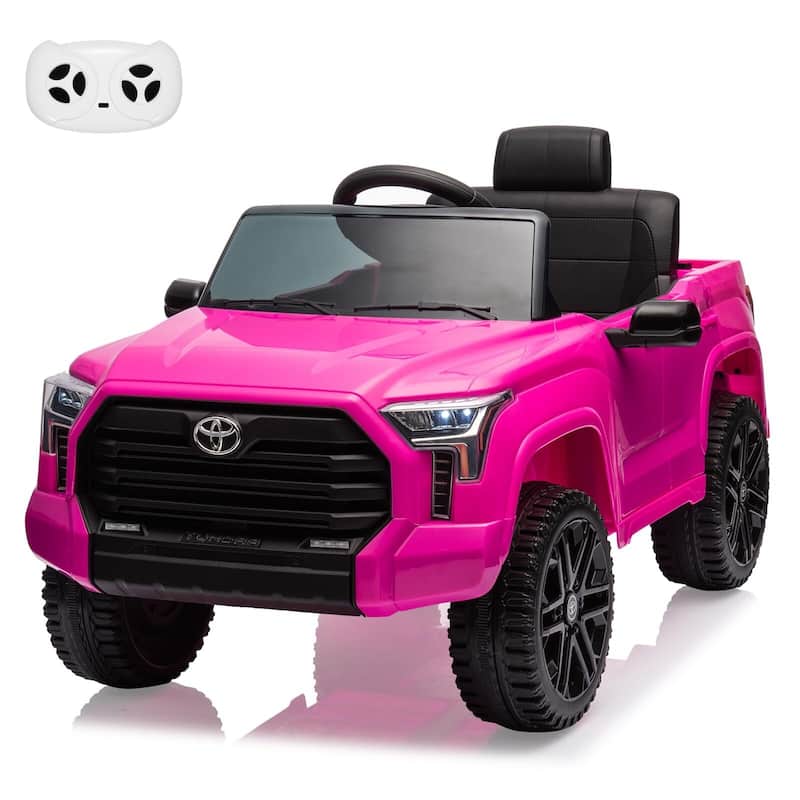 Kids Ride On Car,Toyota Licensed Kids Ride-On Truck 12V with Remote Control - Rose