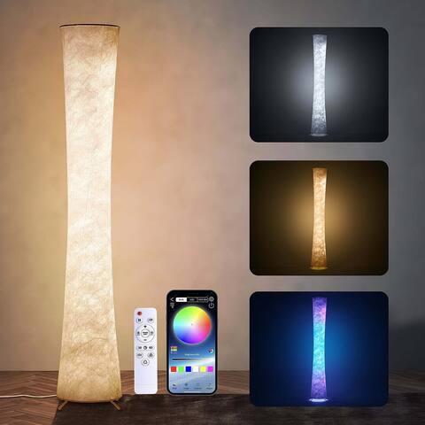 61 Inch RGB Color Changing High Foot Lamp with Remote and APP Control