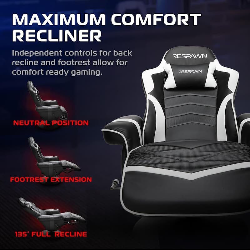 RESPAWN 900 Gaming Recliner - Reclining Gaming Chair with Footrest, Gaming Chair Recliner