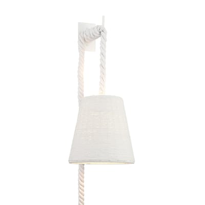 Minka Lavery 1721 Lodelle 11" Tall Wall Sconce with Cotton Rope Shade