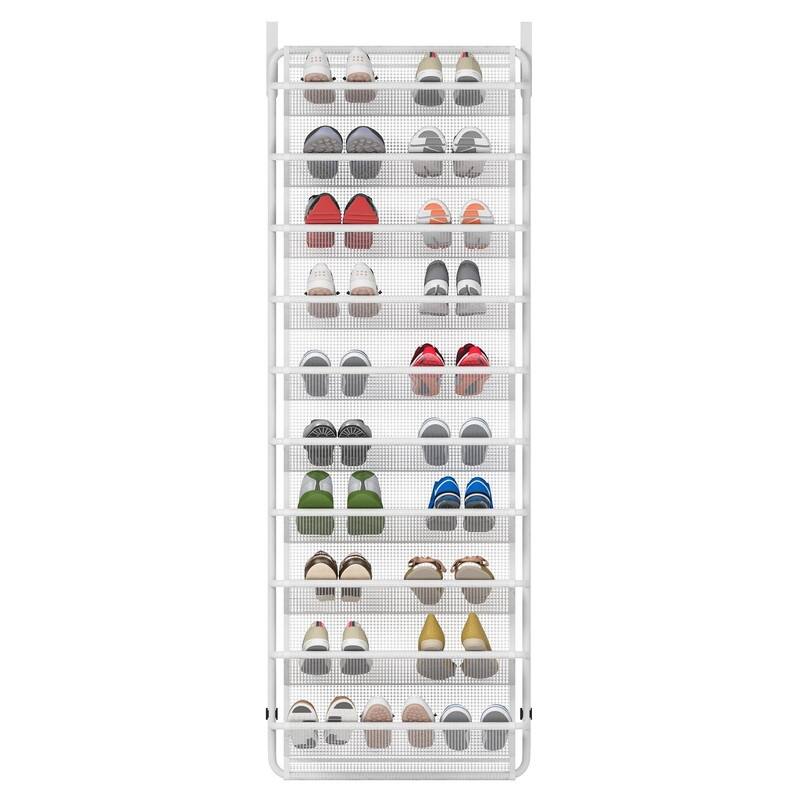 10 Tier Shoe Rack Over The Door Shoe Organizer