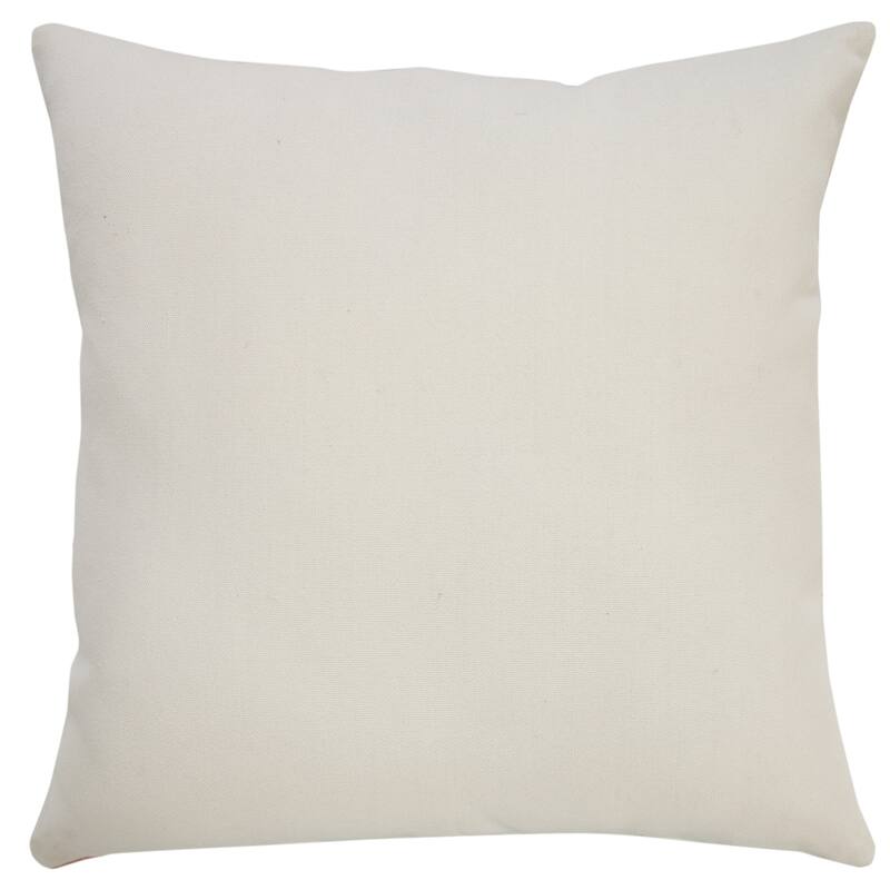 Handwoven Striped Outdoor Square Throw Pillow Cover - 20" - Pink and Cream