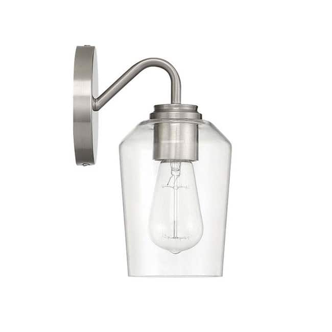 Craftmade 56101 Shayna 11" Tall Bathroom Sconce with Clear Glass Shade
