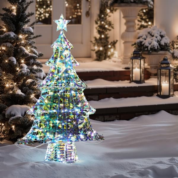 Lighted Christmas Tree Indoor and Outdoor Holiday Decoration Multi Color White On Sale Bed Bath Beyond 41008602