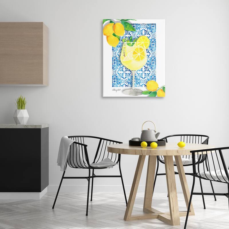 Stupell Mediterranean Limoncello Drink Canvas Wall Art Design By Hillary Holt