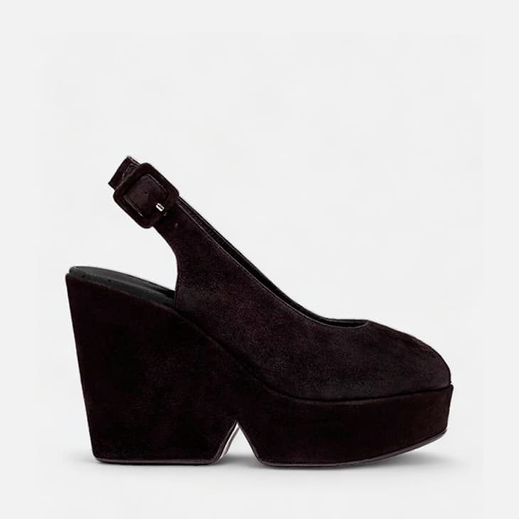 Clergerie Dylan Suede Platform Wedge
