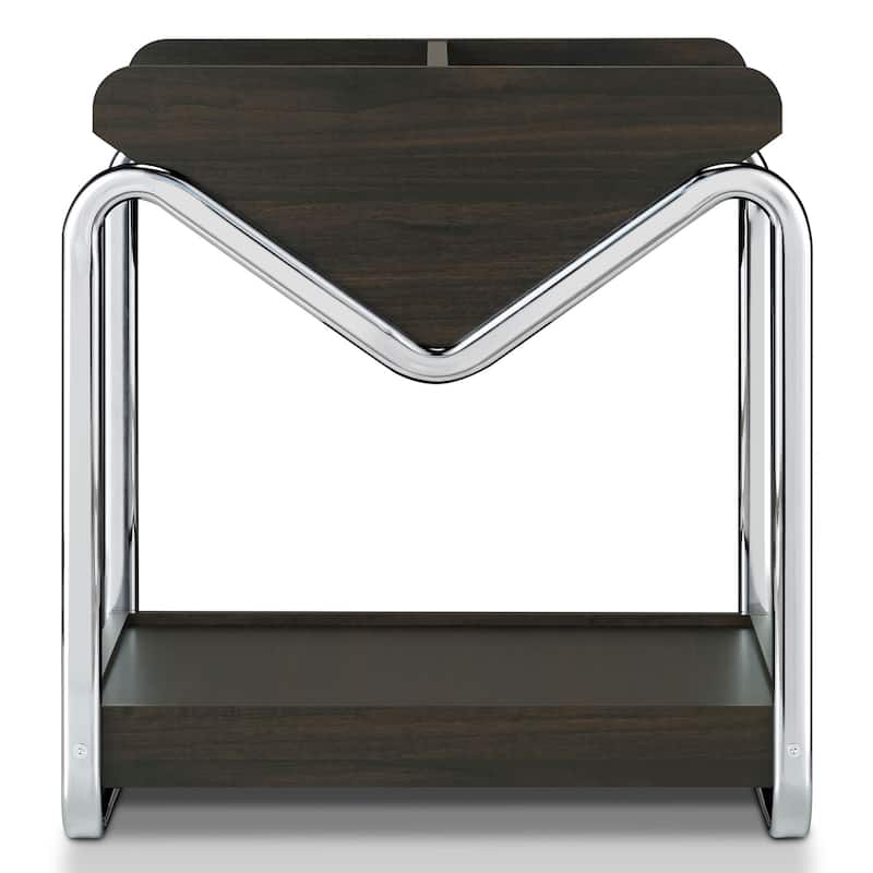 DH BASIC Contemporary 22-inch Metal 3-shelf End Table by Denhour
