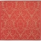 preview thumbnail 52 of 192, SAFAVIEH Courtyard Willene Boho Indoor/ Outdoor Waterproof Patio Backyard Rug 6'7" x 6'7" Square - Red/Red