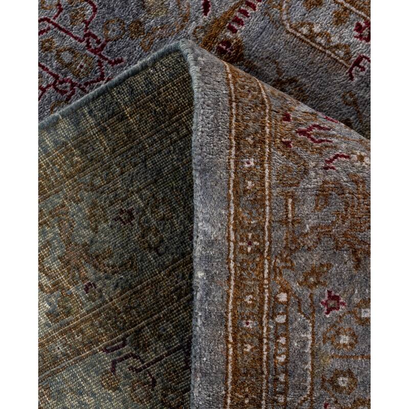 Overdyed One-of-a-Kind Hand-Knotted Area Rug - Gray - 3' 1" x 4' 10"