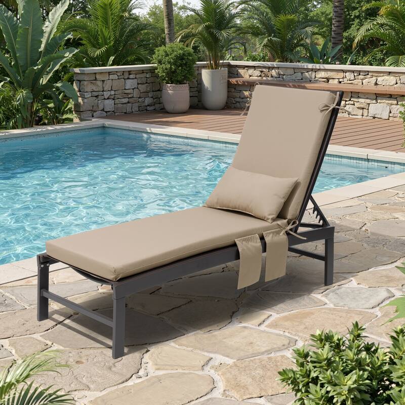 Pellebant Outdoor Lounge Chair Cushions with Pillow