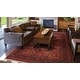 preview thumbnail 1 of 2, Spencer Bahman Red Wool Area Rug