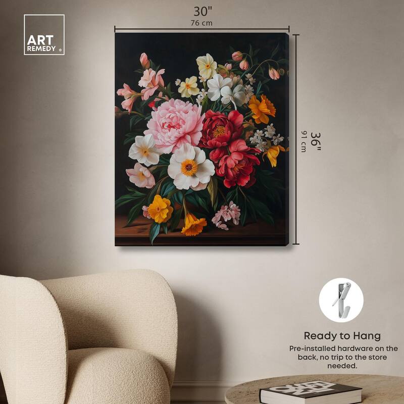 Violet Vignette II Canvas by Art Remedy, Gallery Wrapped