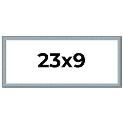 23x9 Frame Rustic Sky Blue Solid Wood Picture Frame | 0.75 Inch