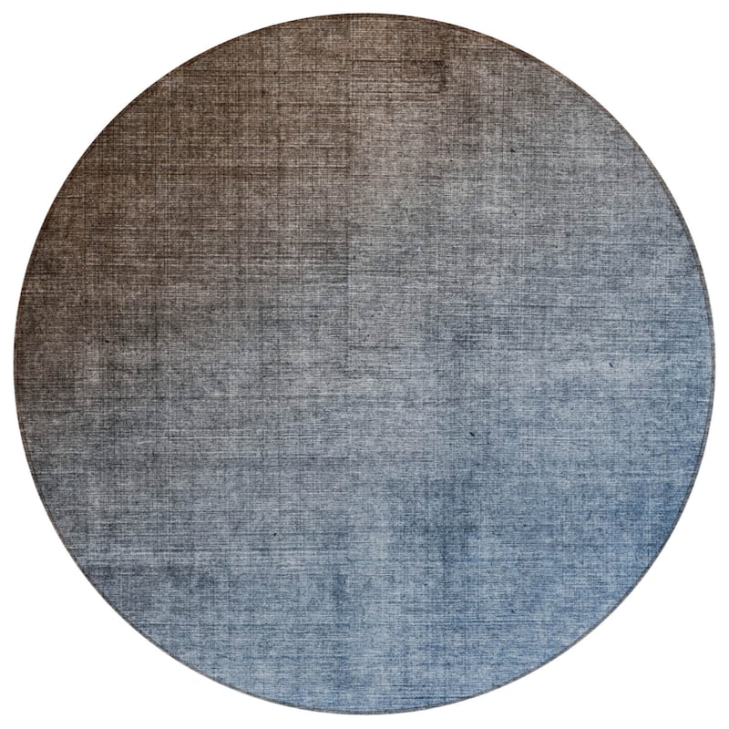 Allumi Ombre Weather Resistant Blended Style Round Outdoor Rug