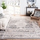 preview thumbnail 4 of 11, SAFAVIEH Vintage Boho Persian Ljubomila Oriental Polyester Rug with Fringe 6' x 9' - Dark Grey/Ivory - Rectangle