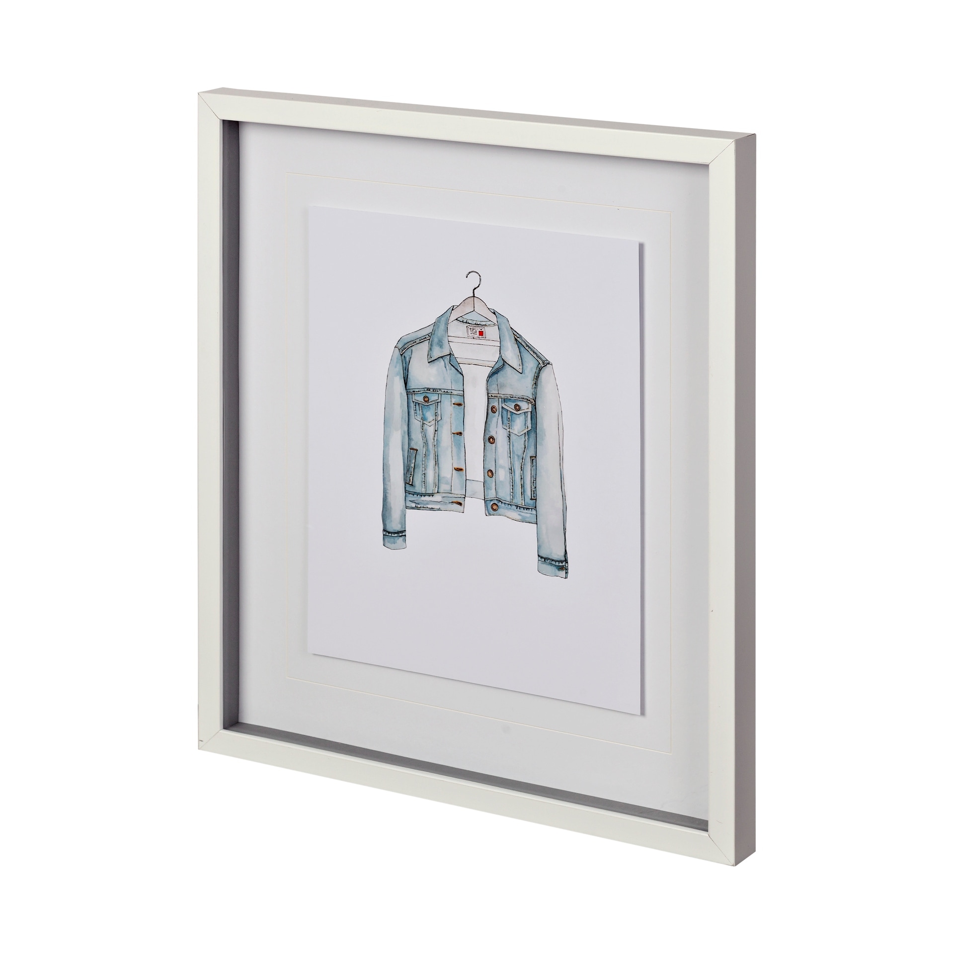 Wearables by THE Studio a Hand Embellished Textured Framed Art Print Matted under Glass