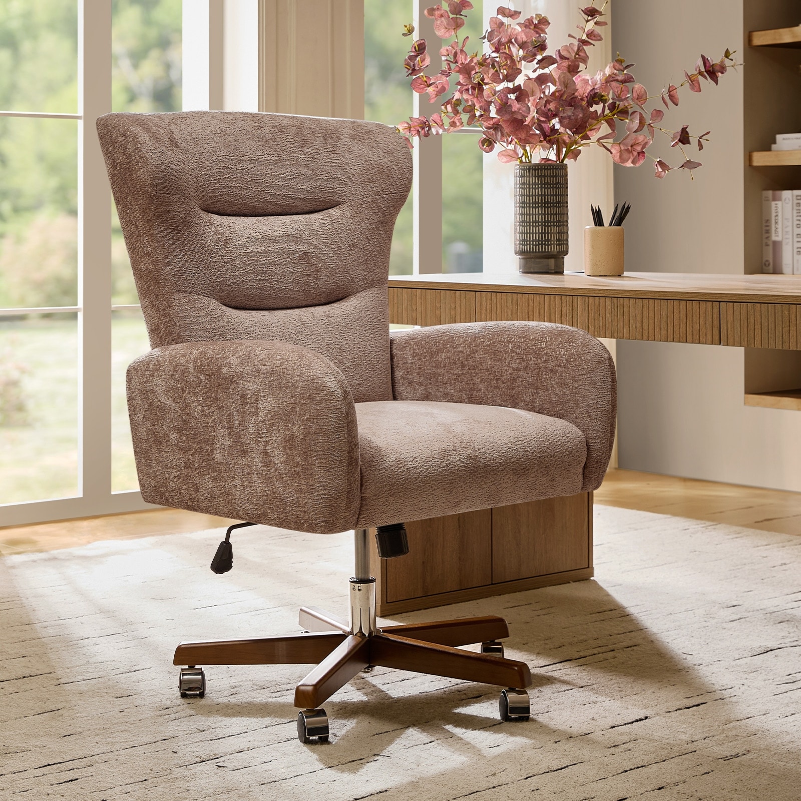HULALA HOME Josephine Modern Office Chair with Adjustable Height
