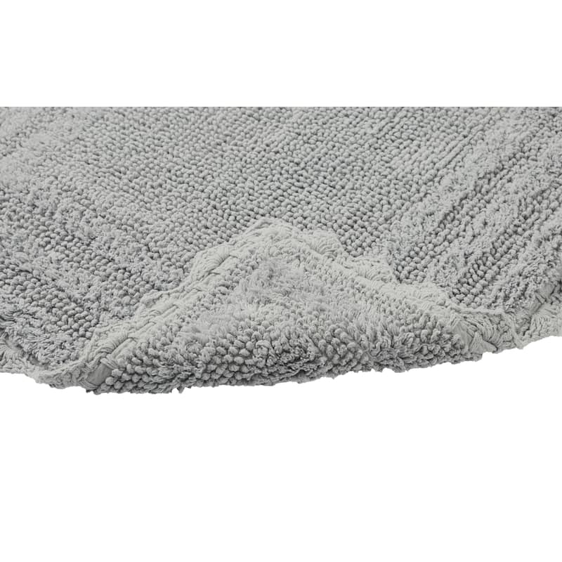 Better Trends Bath Rugs Set 100% Cotton Soft & Water Absorbent Tufted Bathroom Rug for Shower, Sink Bath Mats Lilly Crochet