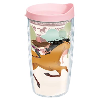 Tervis Universal DreamWorks Spirit Untamed Made in USA Double Walled Insulated Travel Tumbler, Clear - 10oz Wavy