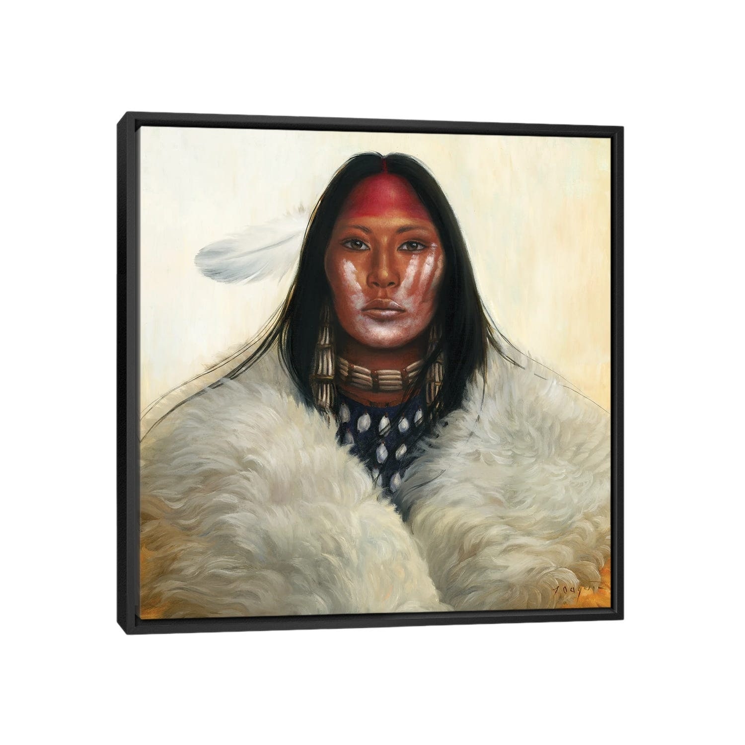 iCanvas "Woman Of The White Buffalo" by David Joaquin Framed Canvas Print