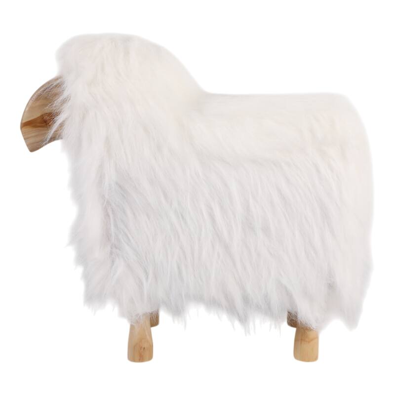 Fabric Wood Figurine with Casual Style and Decorative Wooden Accent