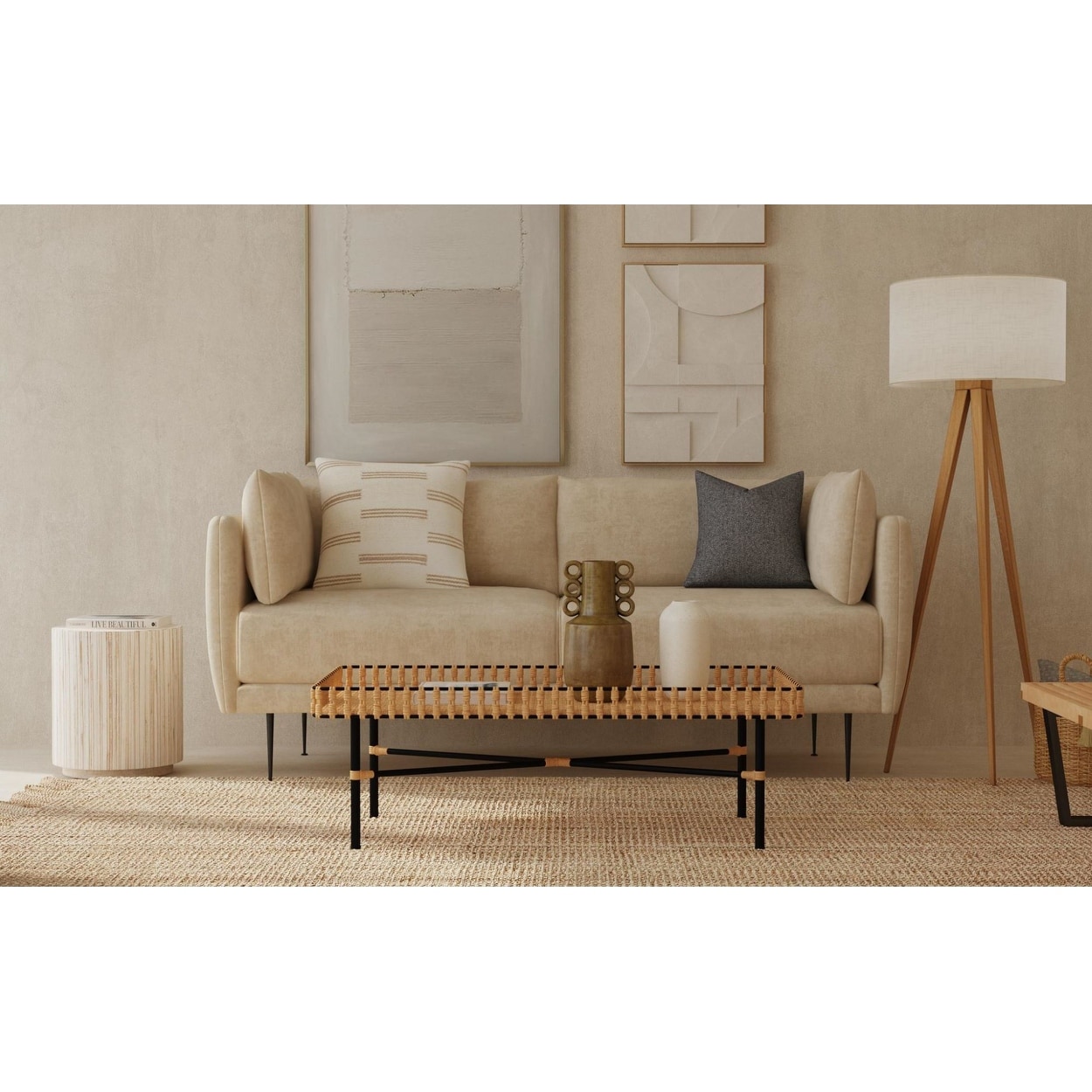 Harper blvd carbon loft outlet magie narrow coffee table bench