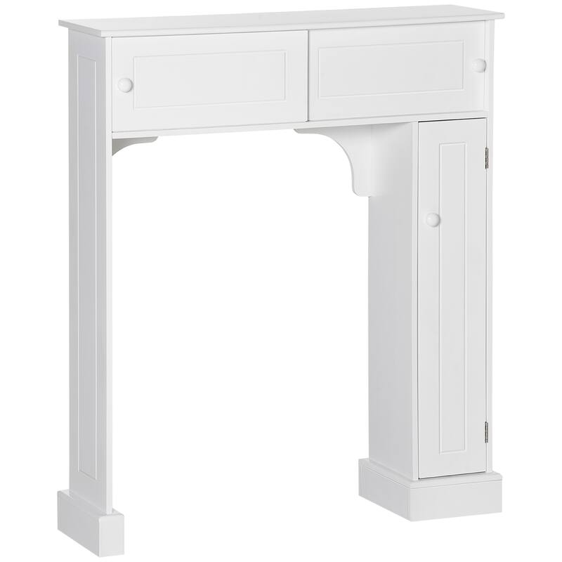 Over the Toilet Bathroom Cabinet, Freestanding Bathroom Storage Cabinet with Adjustable Shelves