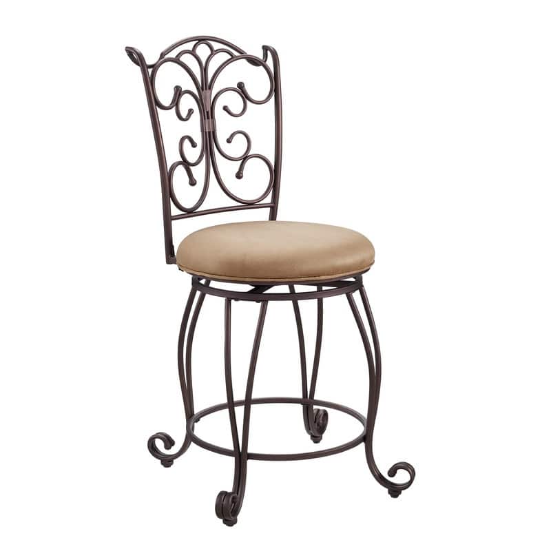 Copper Grove Amaranthus Metal Counter Stool