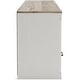 preview thumbnail 5 of 10, Vaibryn White/Warm Brown 60" TV Stand - 60 in