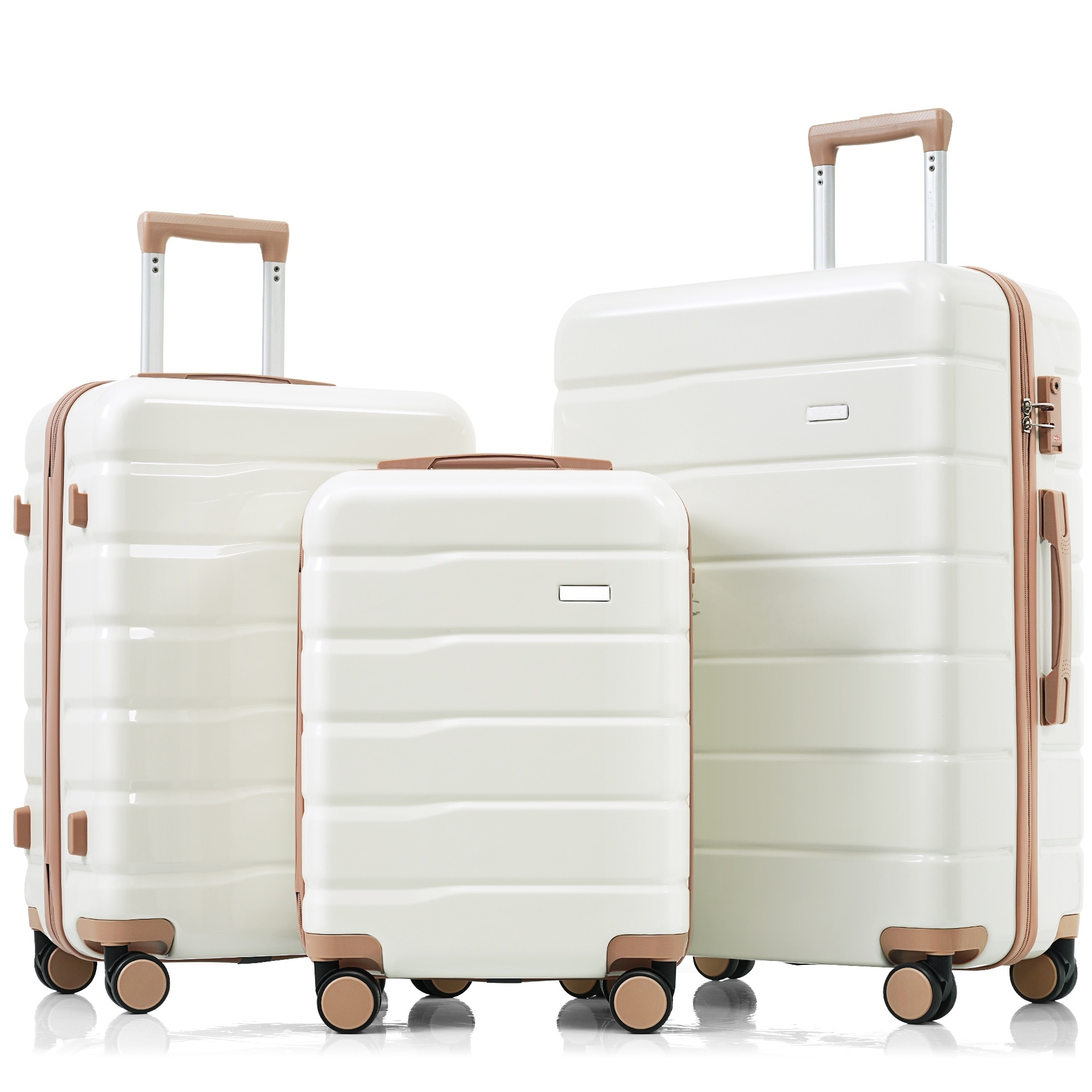 3-Piece TSA Lock Travel Luggage Set by Harper&Bright Designs