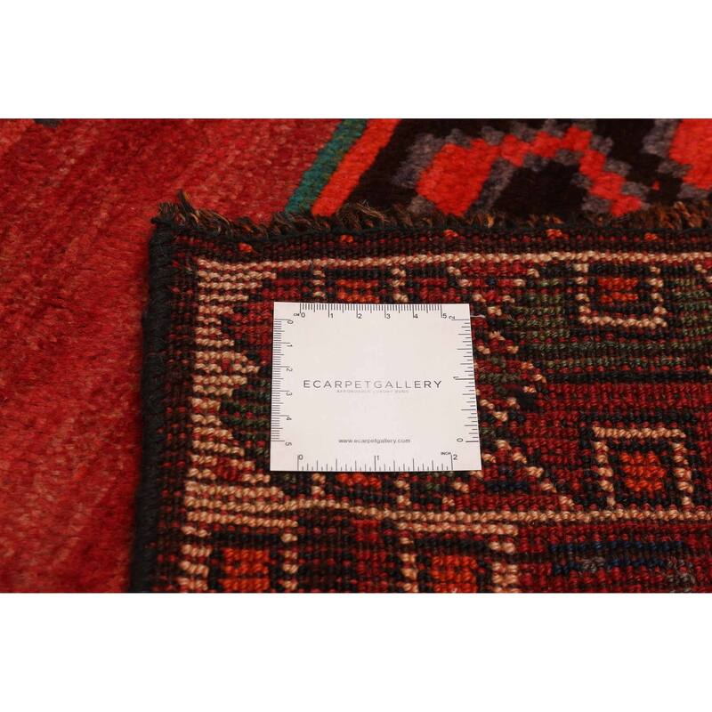 ECARPETGALLERY Hand-knotted Melis Red Wool Rug - 4'6 x 9'6