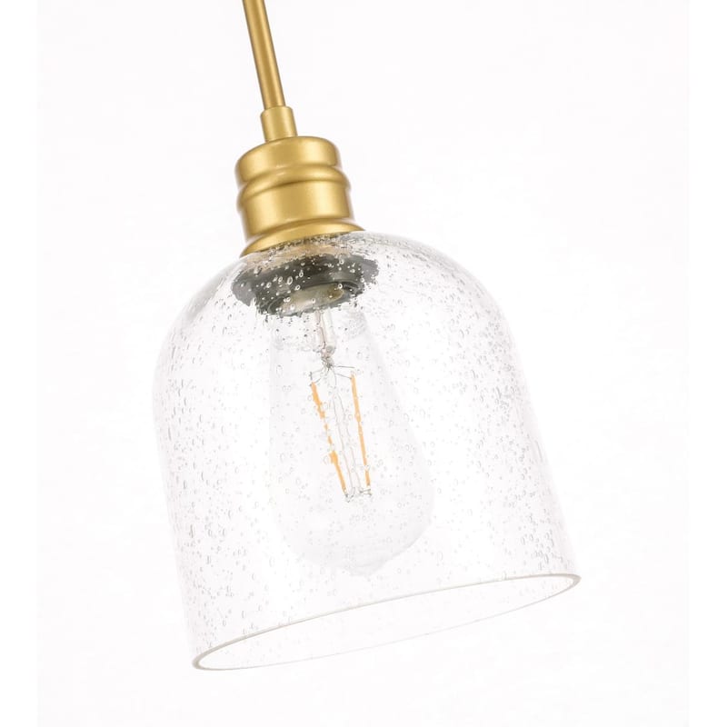 Candie 6-Inch 1-Light Clear Glass Pendant