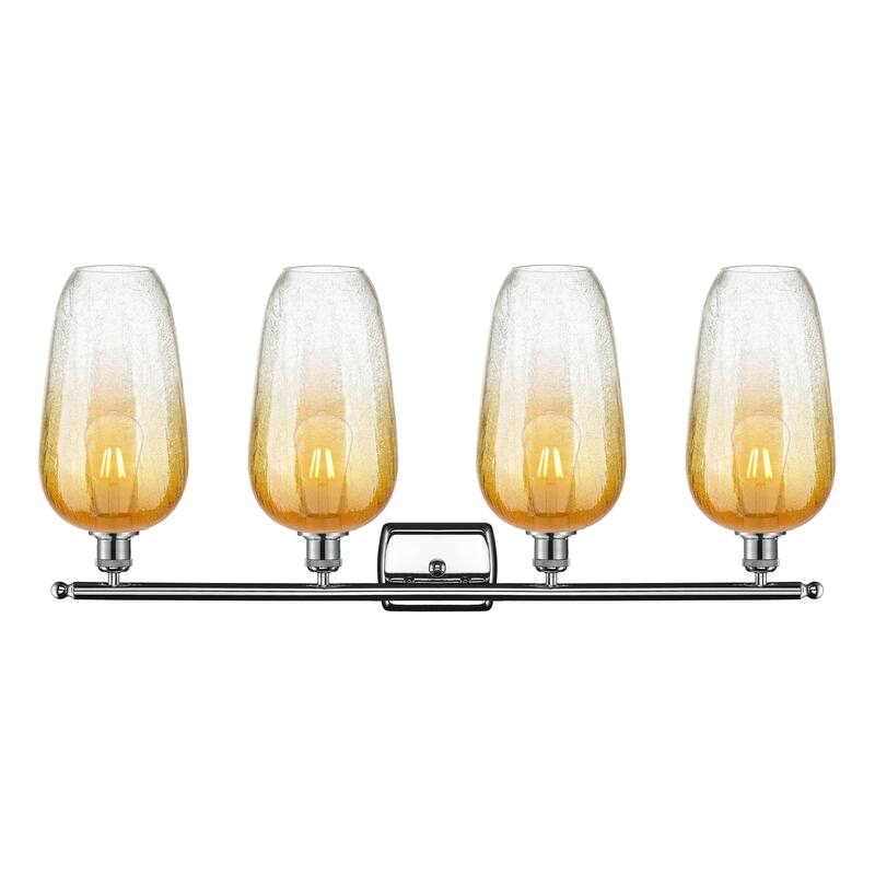Innovations Lighting Endless Possibilities Ballston - Brookhaven Flute - 4 Light 37" Bath Vanity Light