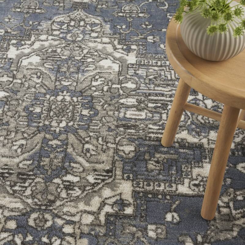 Makos Power Loomed Distressed Area Rug By HomeRoots