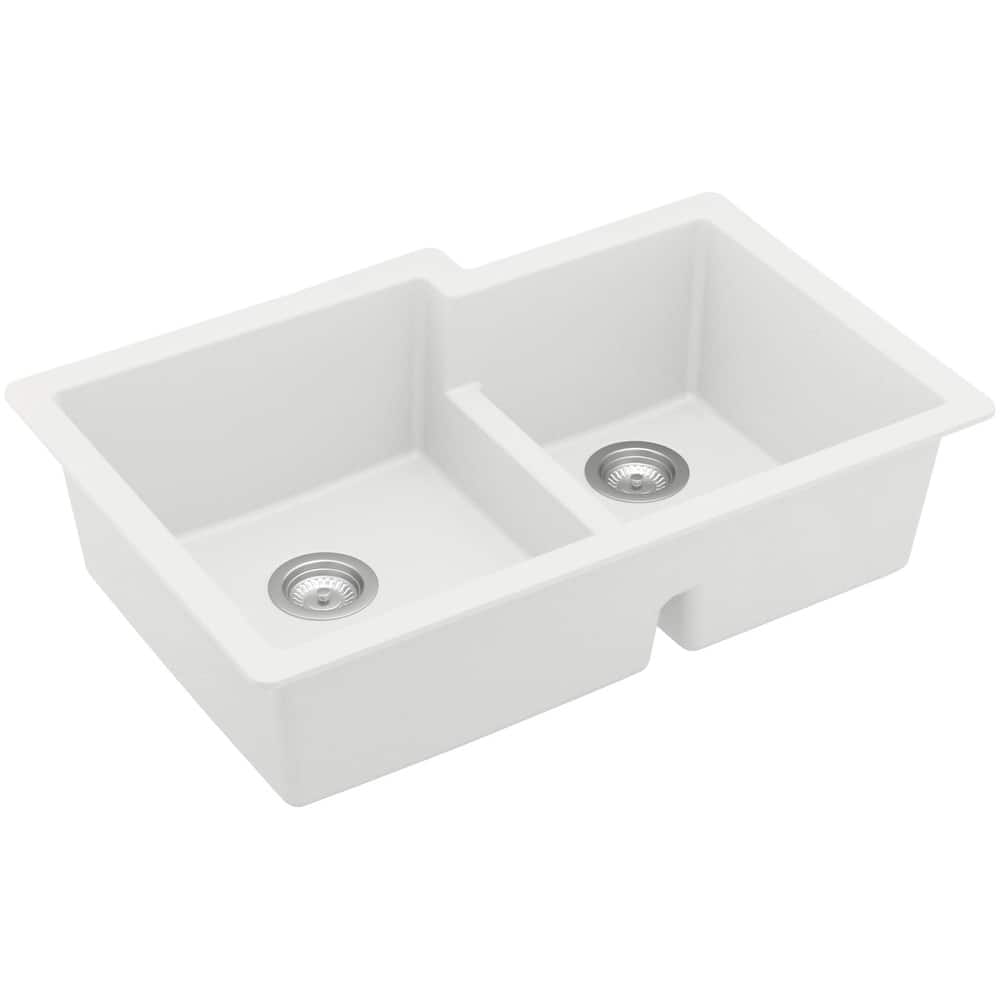 Karran USA QU-811 Quartz QU 32" Undermount Double Basin Quartz