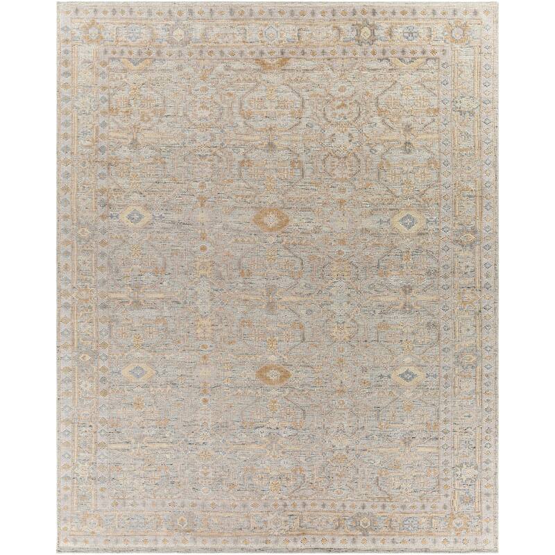 Jeevika Handmade Traditional Indoor/ Outdoor Area Rug - 8' x 10' - Grey/Beige