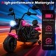 preview thumbnail 25 of 38, Gymax Kids Motorcycle w/Headlight Music Training Wheels Foot Pedal for
