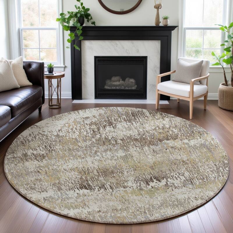Premium Washable Super Soft Ombre Mayfield Rug - Ivory - 8' x 8'
