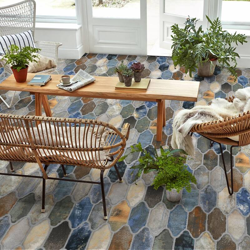 Merola Tile Dorne Provenzal Mix 6-1/4" x 12-3/4" Porcelain Floor and Wall Tile