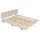 preview thumbnail 7 of 8, Queen Size Upholstered Velvet Floating Bed with LED Light and USB Port, Hydrualic Platform Bed Frame with Support Legs, Pink
