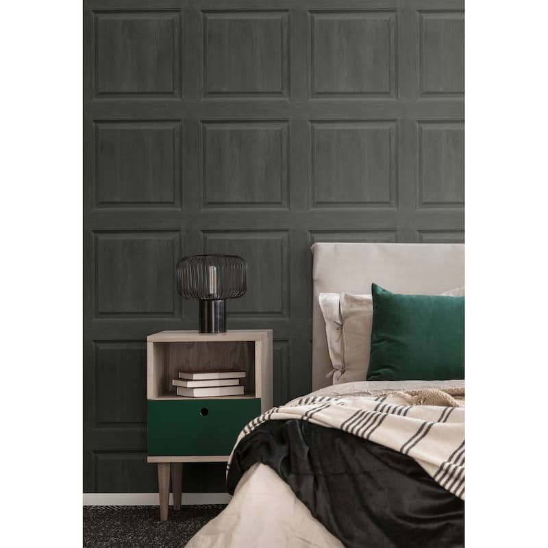 Arthouse Washed Faux Panel Peel and Stick Wallpaper