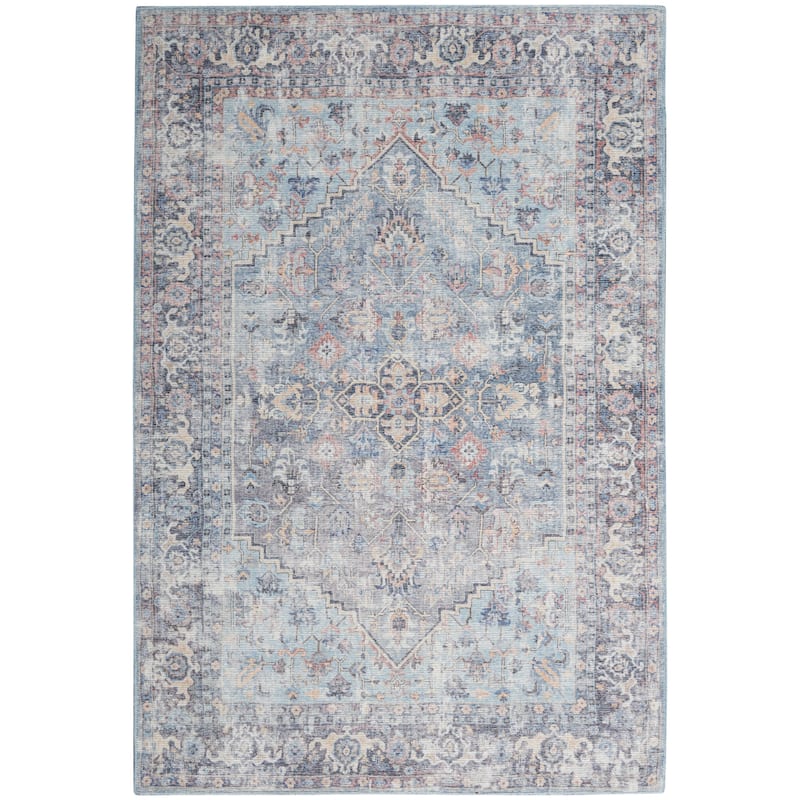 57 Grand by Nicole Curtis Vintage Medallion Machine Washable Area Rug