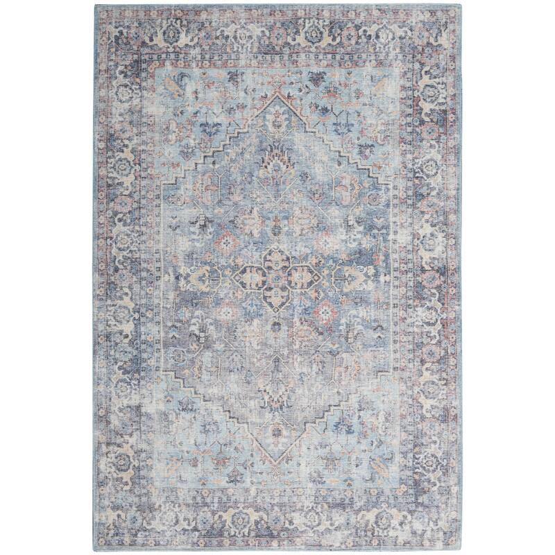57 Grand by Nicole Curtis Vintage Medallion Machine Washable Area Rug