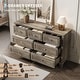 preview thumbnail 26 of 26, 7 Drawer Dresser, Wooden Chest of Drawers with Deep Drawers, 47 in Long Dressers TV Stand