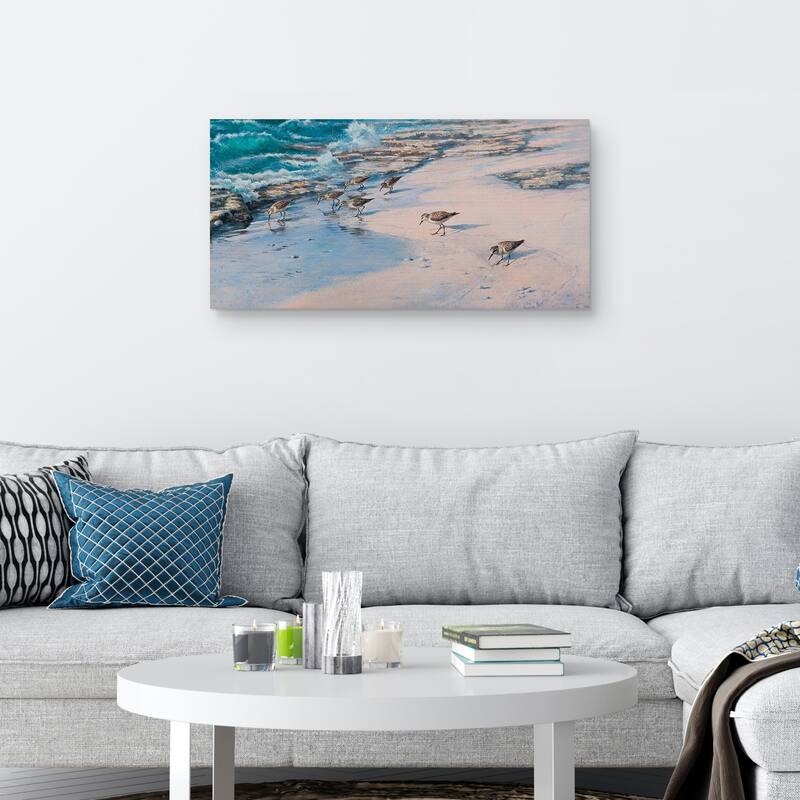 Sanderlings Canvas Art Print