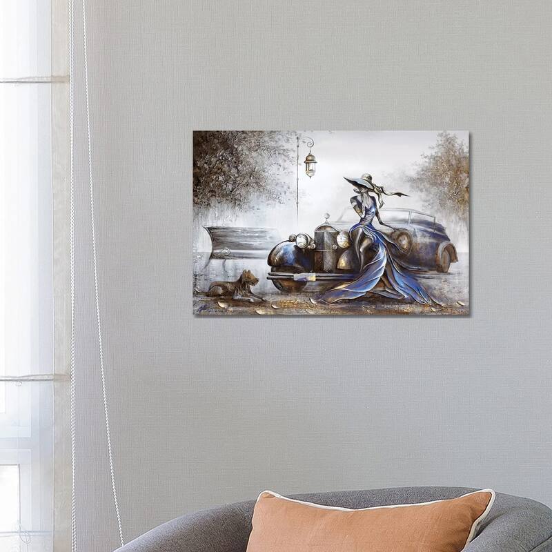 iCanvas "Lady In Blue" by Raen Canvas Print - 18x26x1.5
